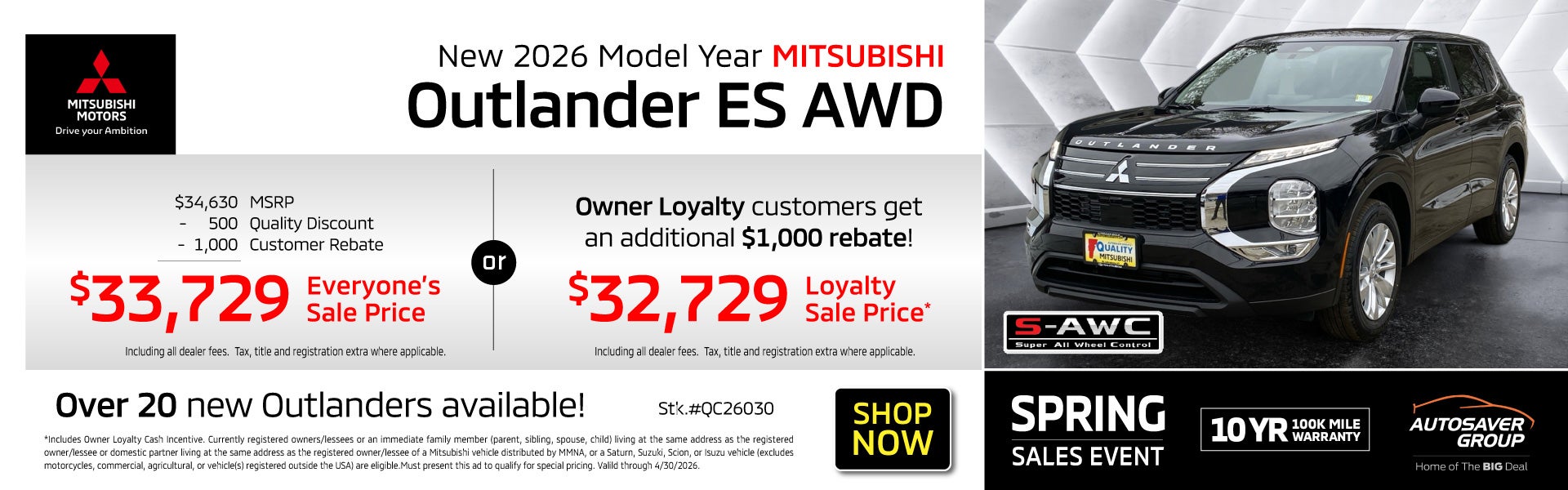 SHOP NEW MITSUBISHI VEHICLES NEAR ST. JOHNSBURY, VT