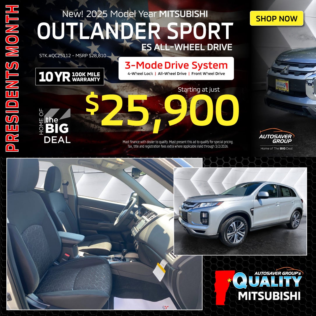 SHOP NEW MITSUBISHI NEAR ST JOHNSBURY, VT