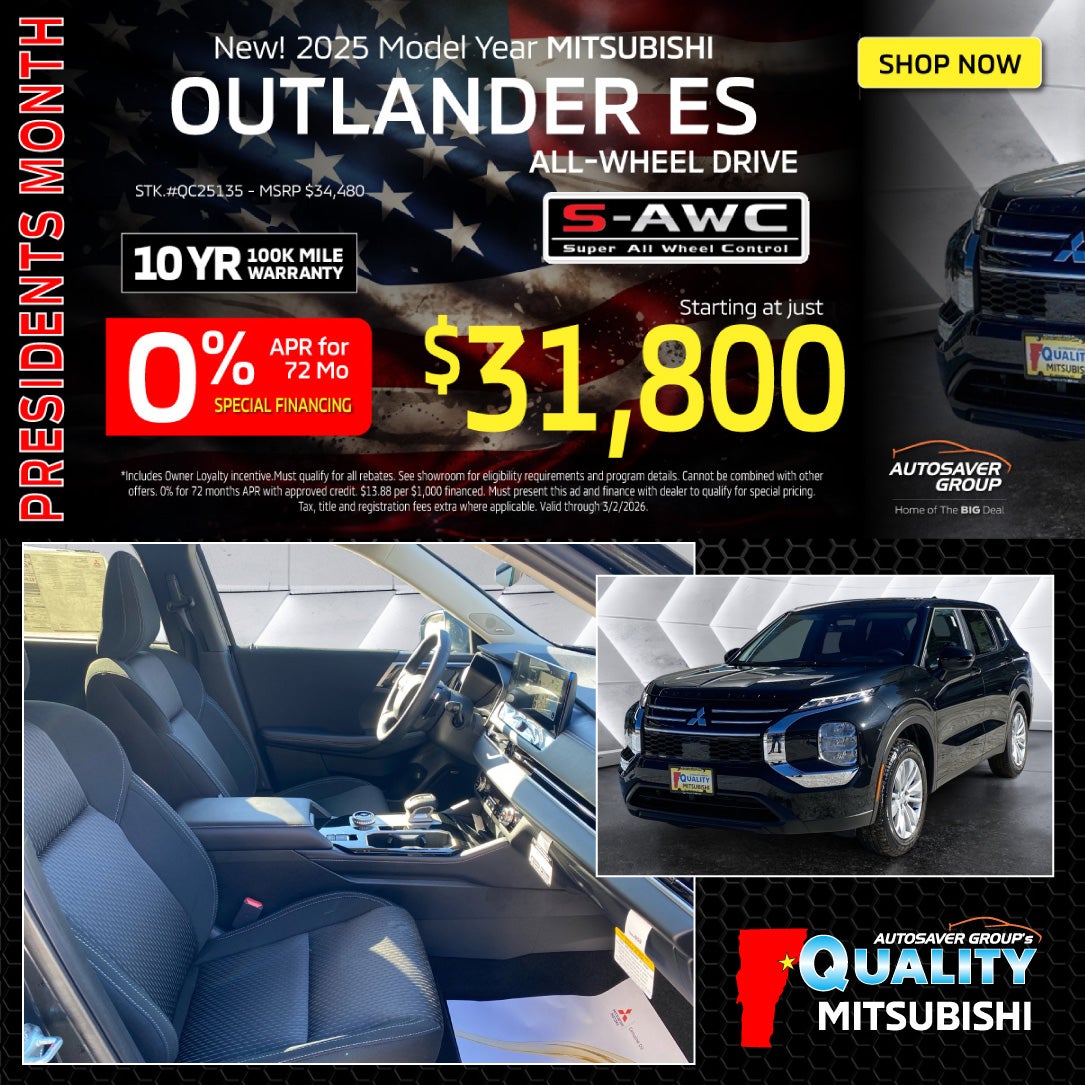 SHOP NEW MITSUBISHI NEAR ST JOHNSBURY, VT