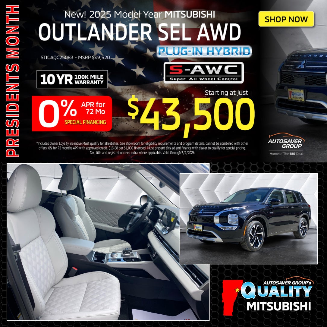 SHOP NEW MITSUBISHI NEAR ST JOHNSBURY, VT