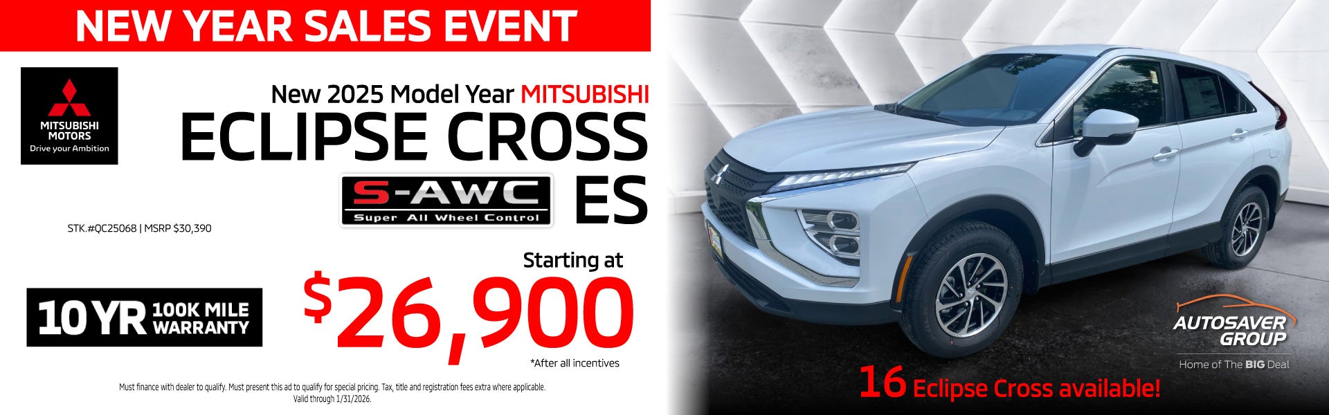 SHOP NEW MITSUBISHI VEHICLES NEAR ST JOHNSBURY, VT