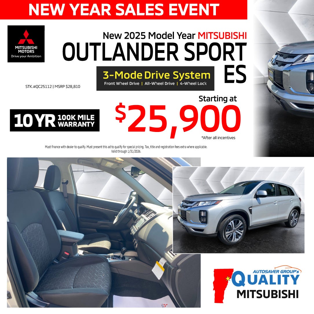 2025 Mitsubishi Outlander Sport ES AWD