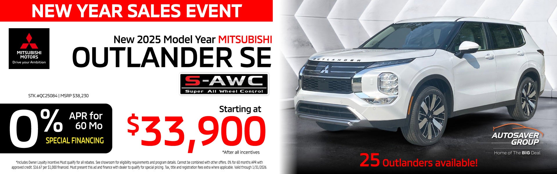 SHOP NEW MITSUBISHI VEHICLES NEAR ST JOHNSBURY, VT