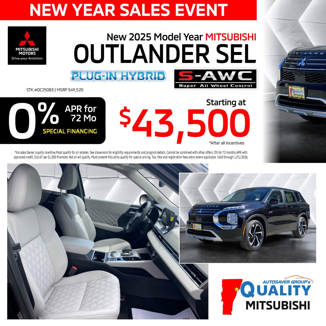 2025 Mitsubishi Outlander SEL Plug-In Hybrid 4WD