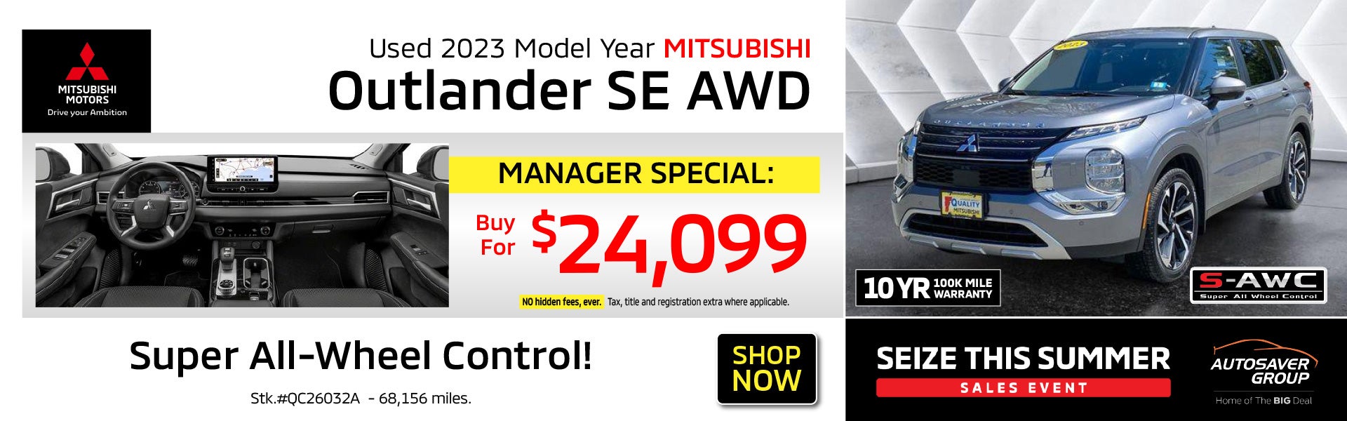 SHOP PRE-OWNED MITUSBISHI SUV'S NEAR ST. JOHNSBURY, VT