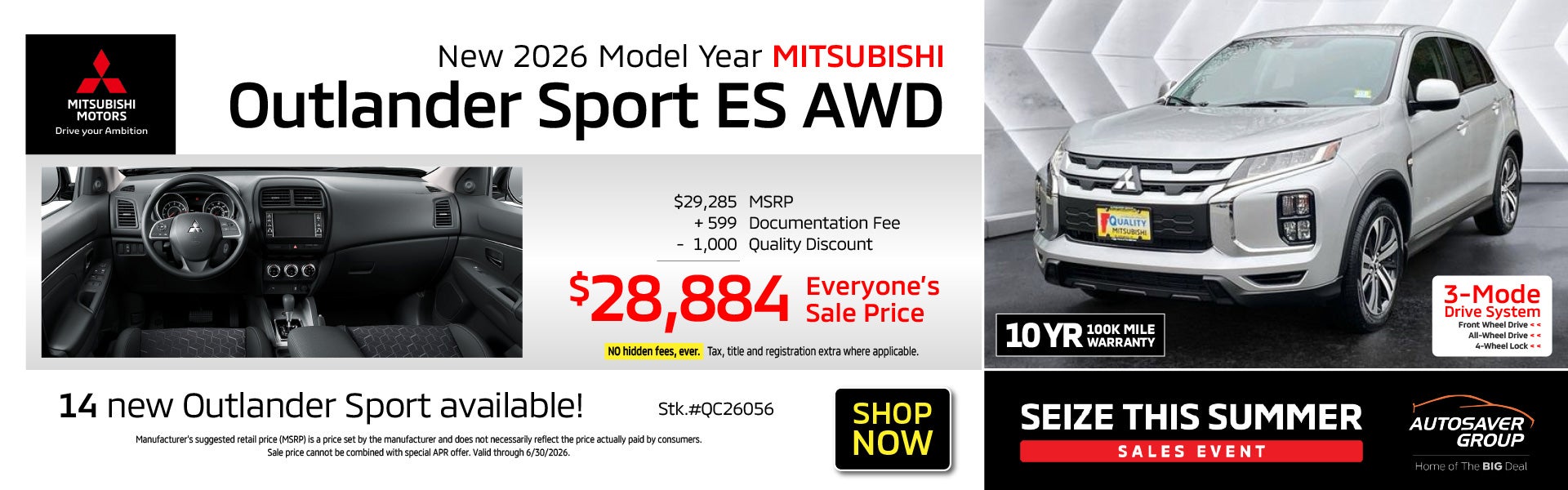 SHOP NEW MITSUBISHI VEHICLES NEAR ST. JOHNSBURY, VT
