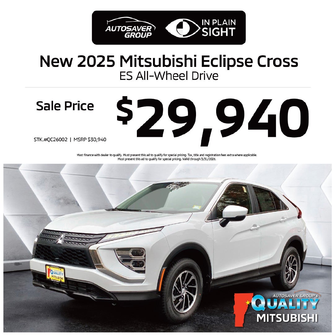SHOP NEW MITSUBISHI VEHICLES NEAR ST. JOHNSBURY, VT
