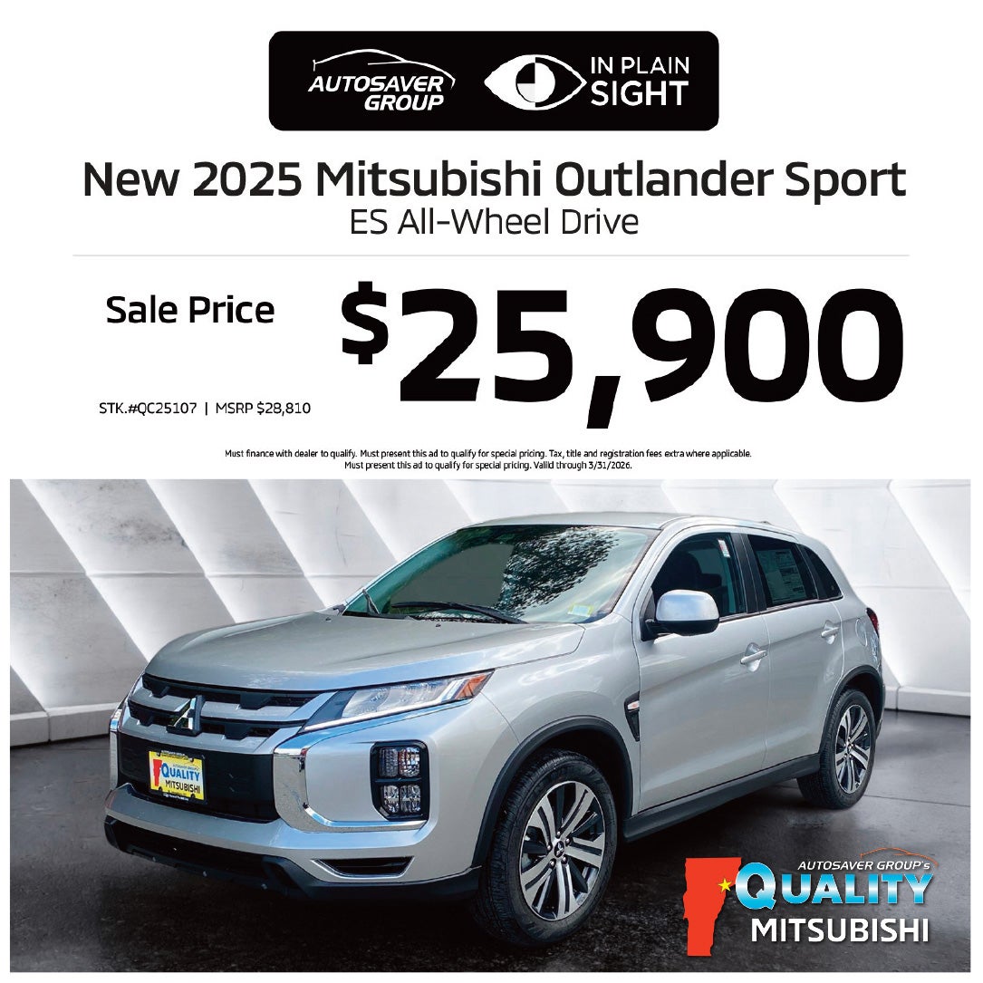 SHOP NEW MITSUBISHI VEHICLES NEAR ST. JOHNSBURY, VT