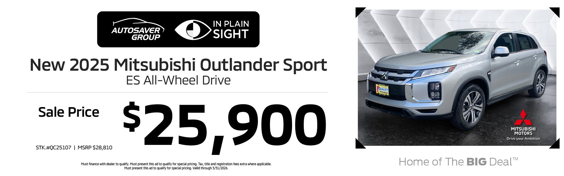 SHOP NEW MITSUBISHI VEHICLES NEAR ST. JOHNSBURY, VT