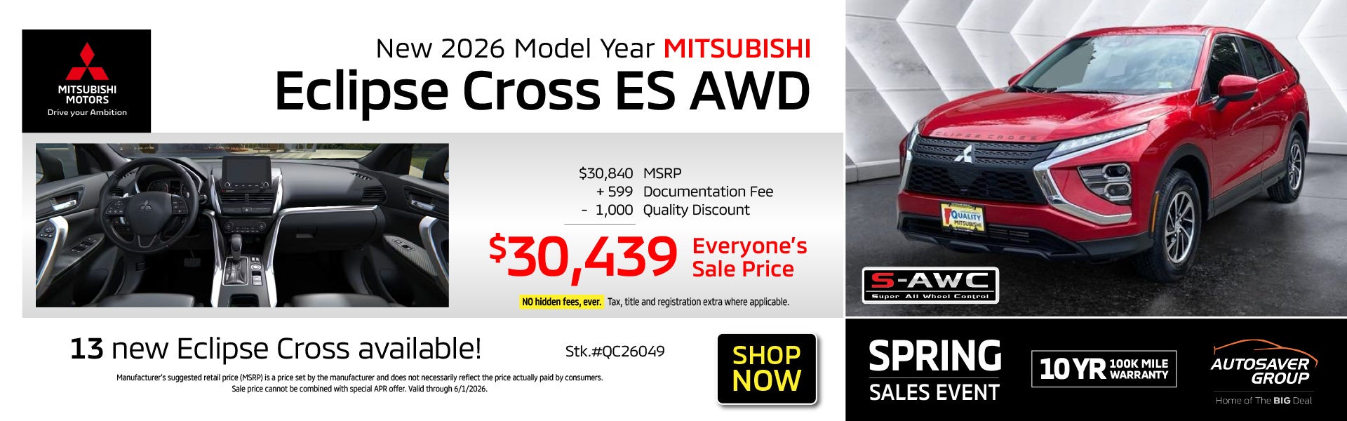 SHOP NEW MITSUBISHI VEHICLES NEAR ST. JOHNSBURY, VT